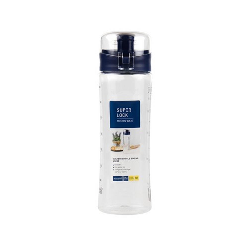 WATER BOTTLE TRITAN SUPER LOCK 600ML BLUE