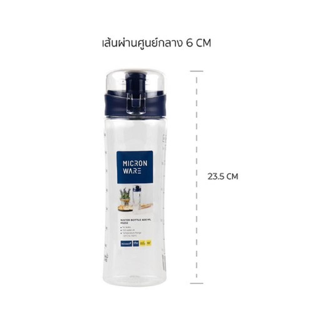 WATER BOTTLE TRITAN SUPER LOCK 600ML BLUE