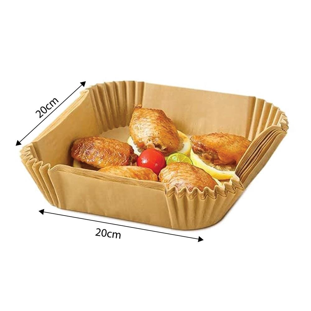 KLEEZPRO AIR FRYER PAPER BROWN 27CM L- 50PCS