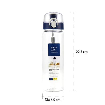 WATER BOTTLE TRITAN SUPER LOCK 560ML BLUE