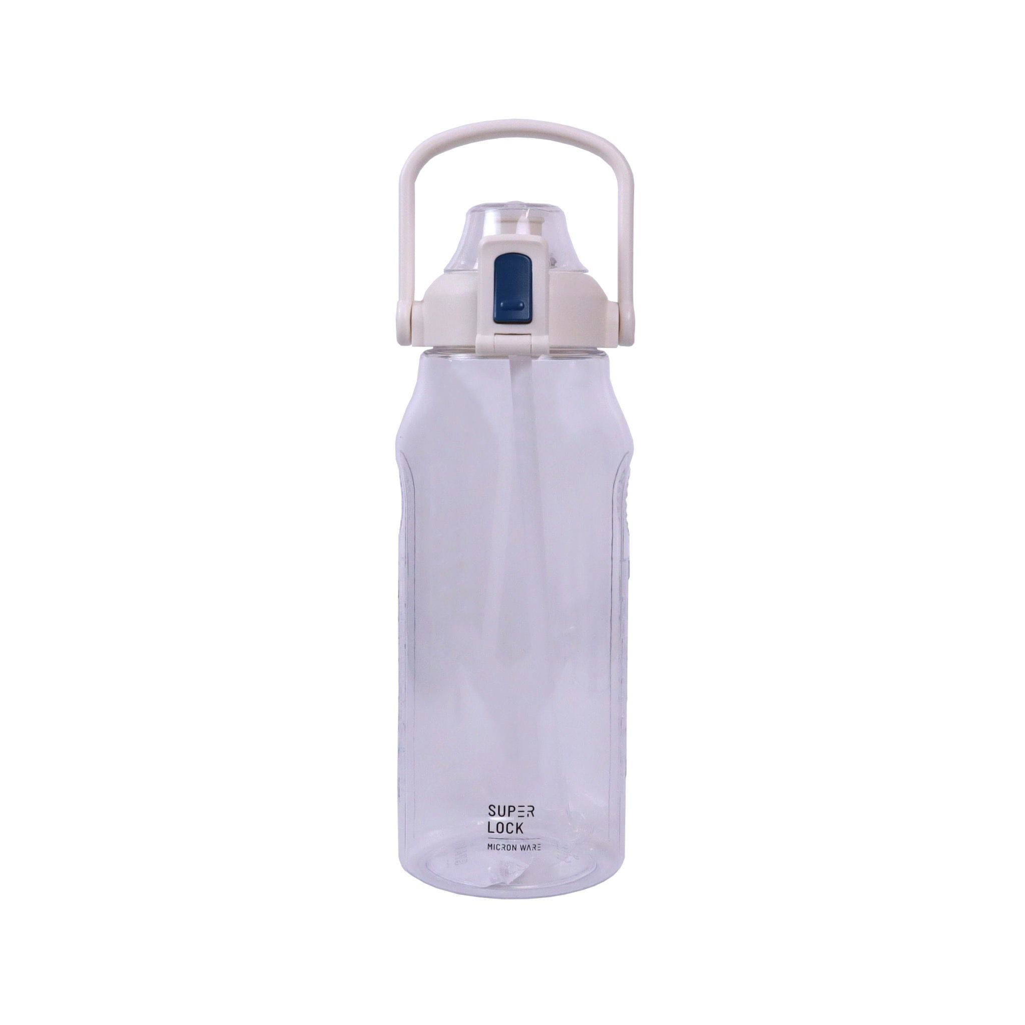 WATER BOTTLE TRITAN SUPE LOCK 2L GREY