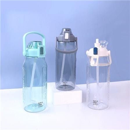 WATER BOTTLE TRITAN SUPE LOCK 2L GREY