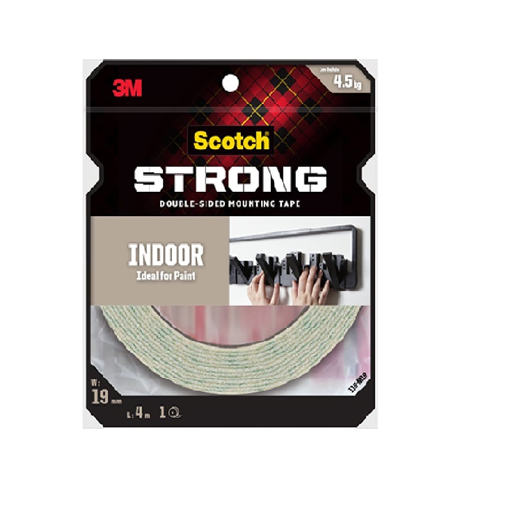 SCOTCH INDOOR DOUBLE-SIDED MOUNTING TAPE 19MMx4M (110-M19)
