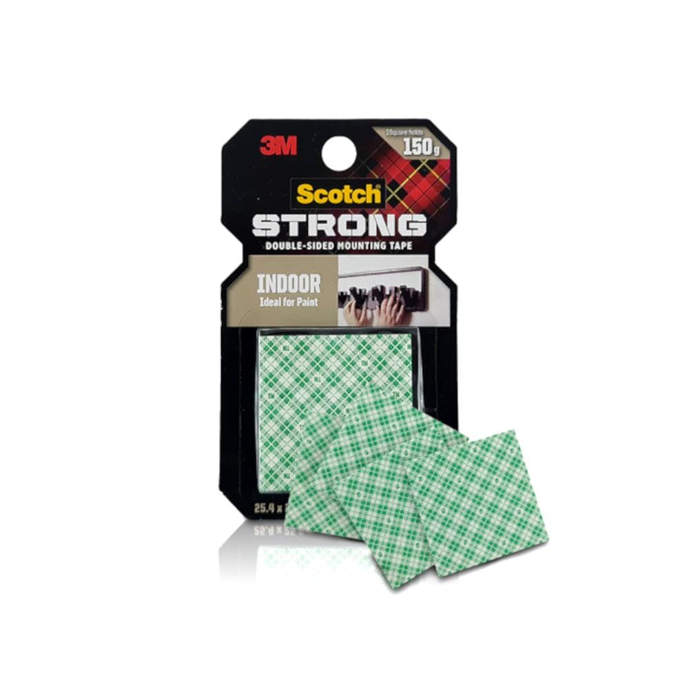 SCOTCH INDOOR DOUBLE-SIDED MOUNTING SQUARE TAPE 25MMx25MM (110-SQ16)