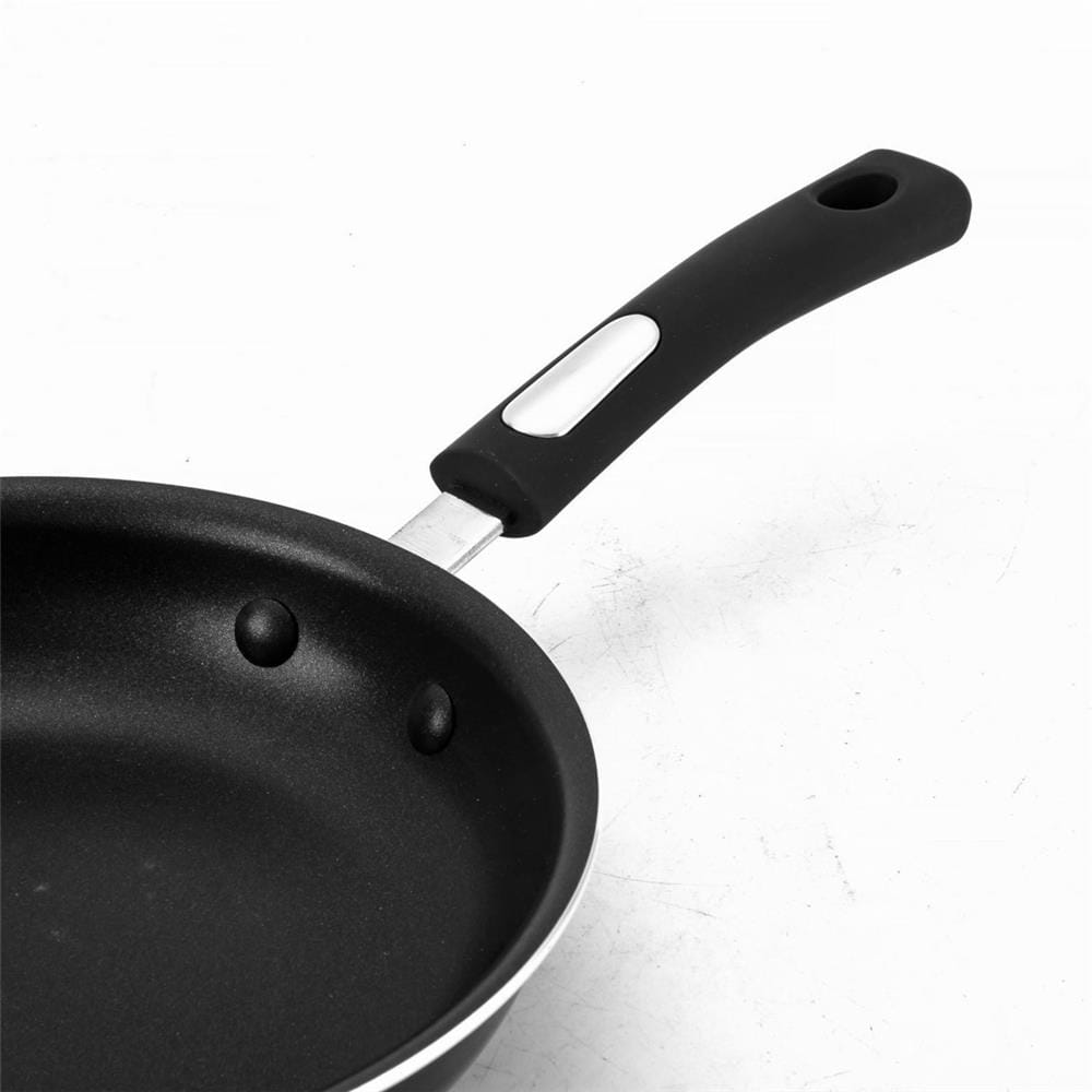 HAMILTON BEACH ELEGANCE BLACK ALUMINUM FRY PAN 10IN (26CM), BLACK NON-STICK COATING