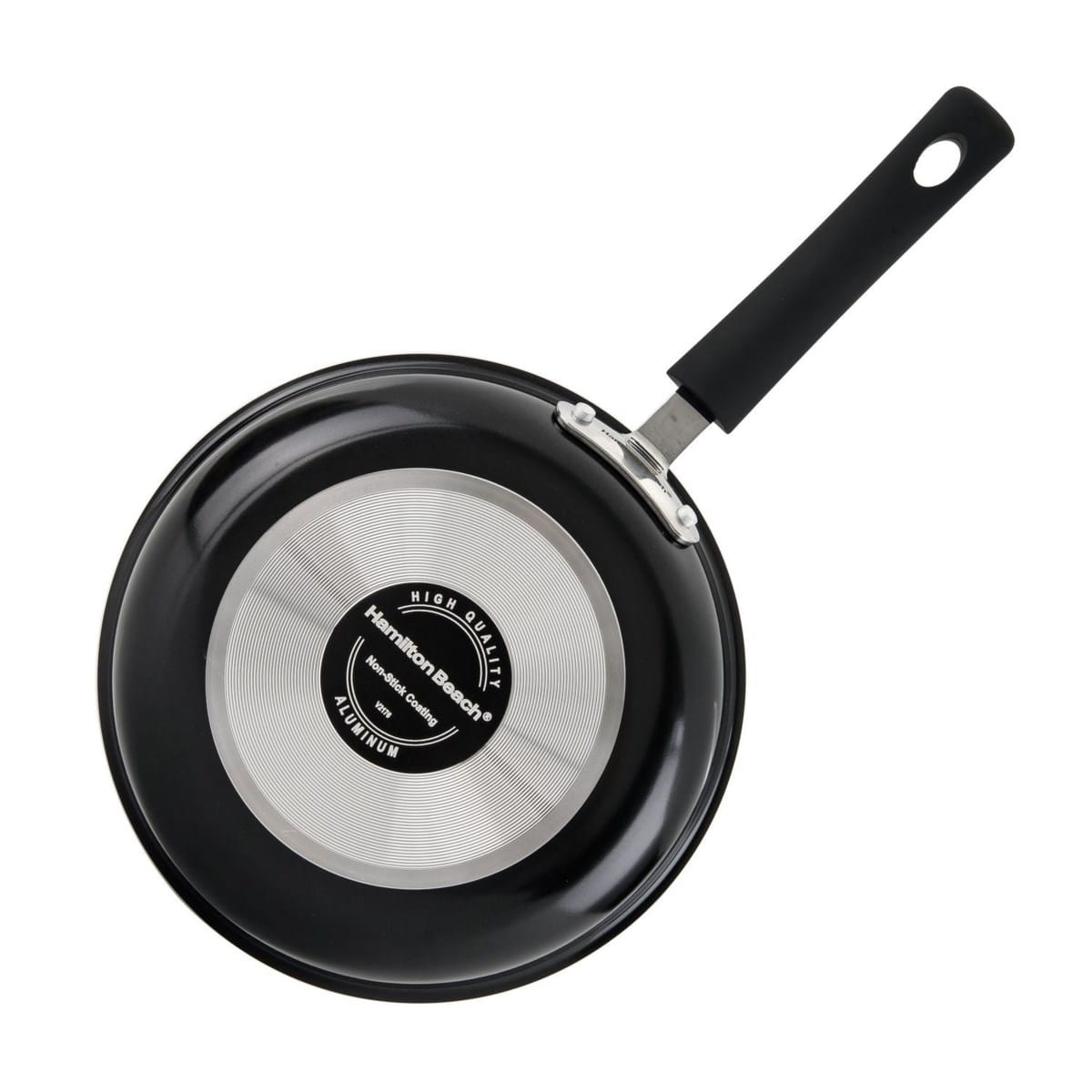 HAMILTON BEACH ELEGANCE BLACK ALUMINUM FRY PAN 10IN (26CM), BLACK NON-STICK COATING