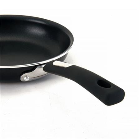 HAMILTON BEACH ELEGANCE BLACK ALUMINUM FRY PAN 10IN (26CM), BLACK NON-STICK COATING
