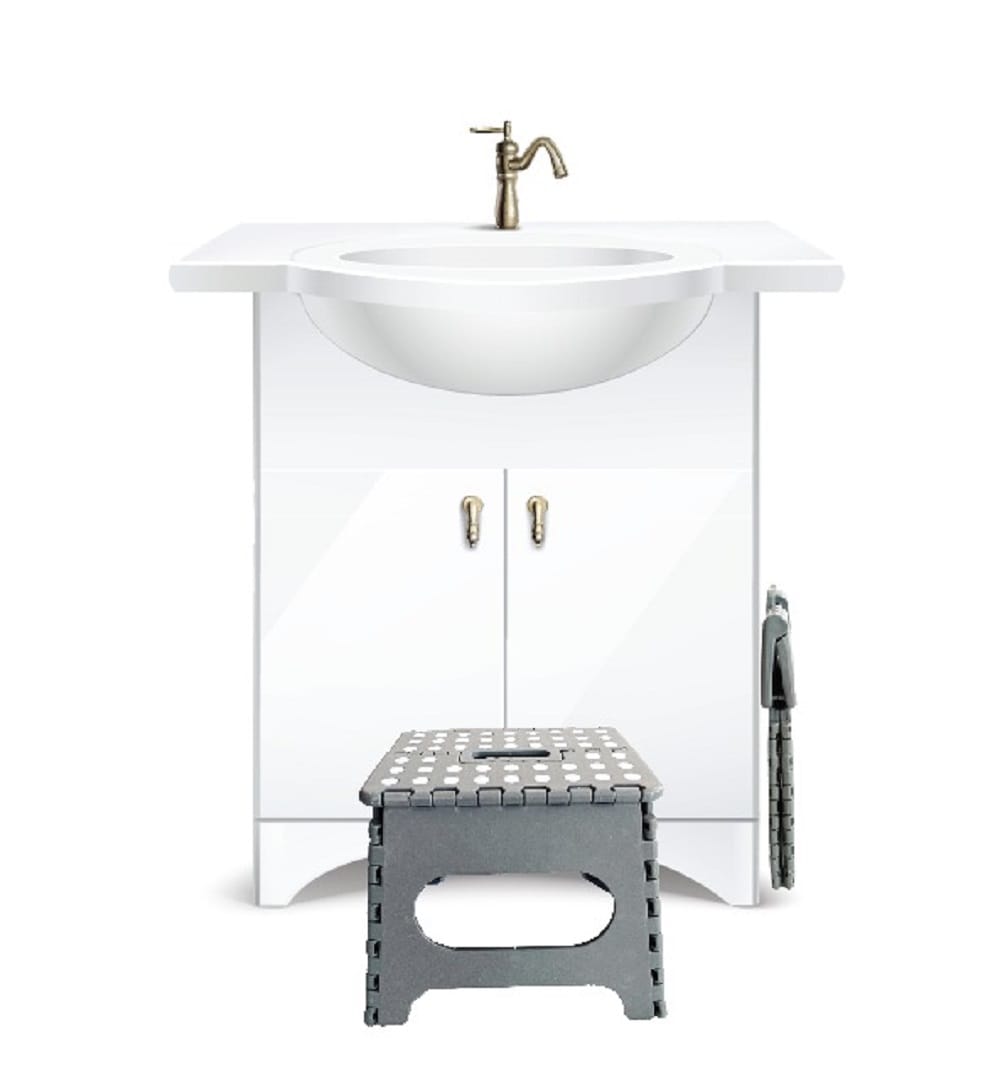 TOP ACE BATHROOM FOLDABLE STOOL SS270 2023 SOLID GREY