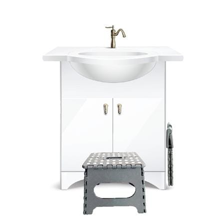 TOP ACE BATHROOM FOLDABLE STOOL SS270 2023 SOLID GREY