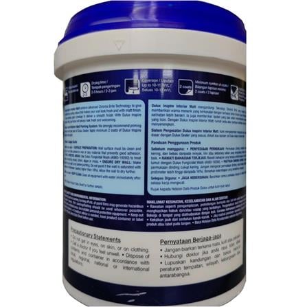 DULUX INSPIRE MATT 5L BASE C INTERIOR PAINT