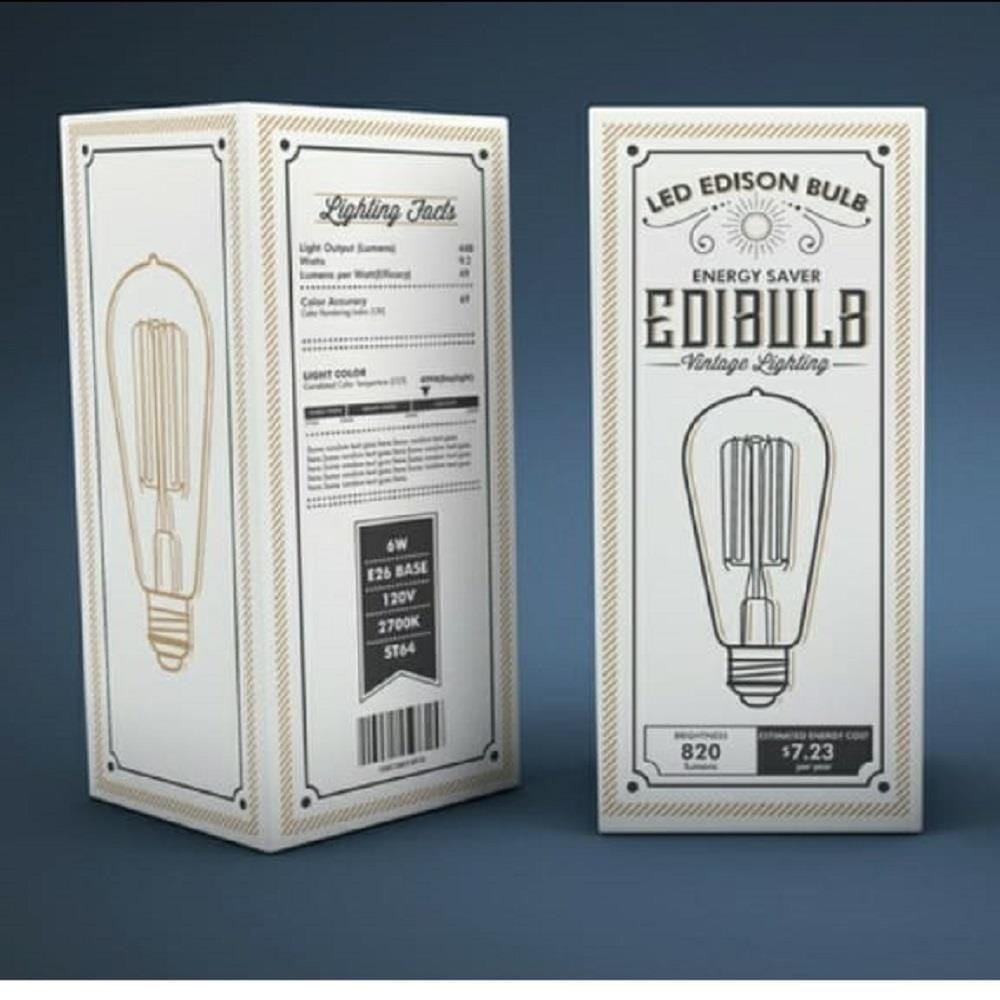 LED E.BULB FLMT ST64 4W E27 STAR EDISON
