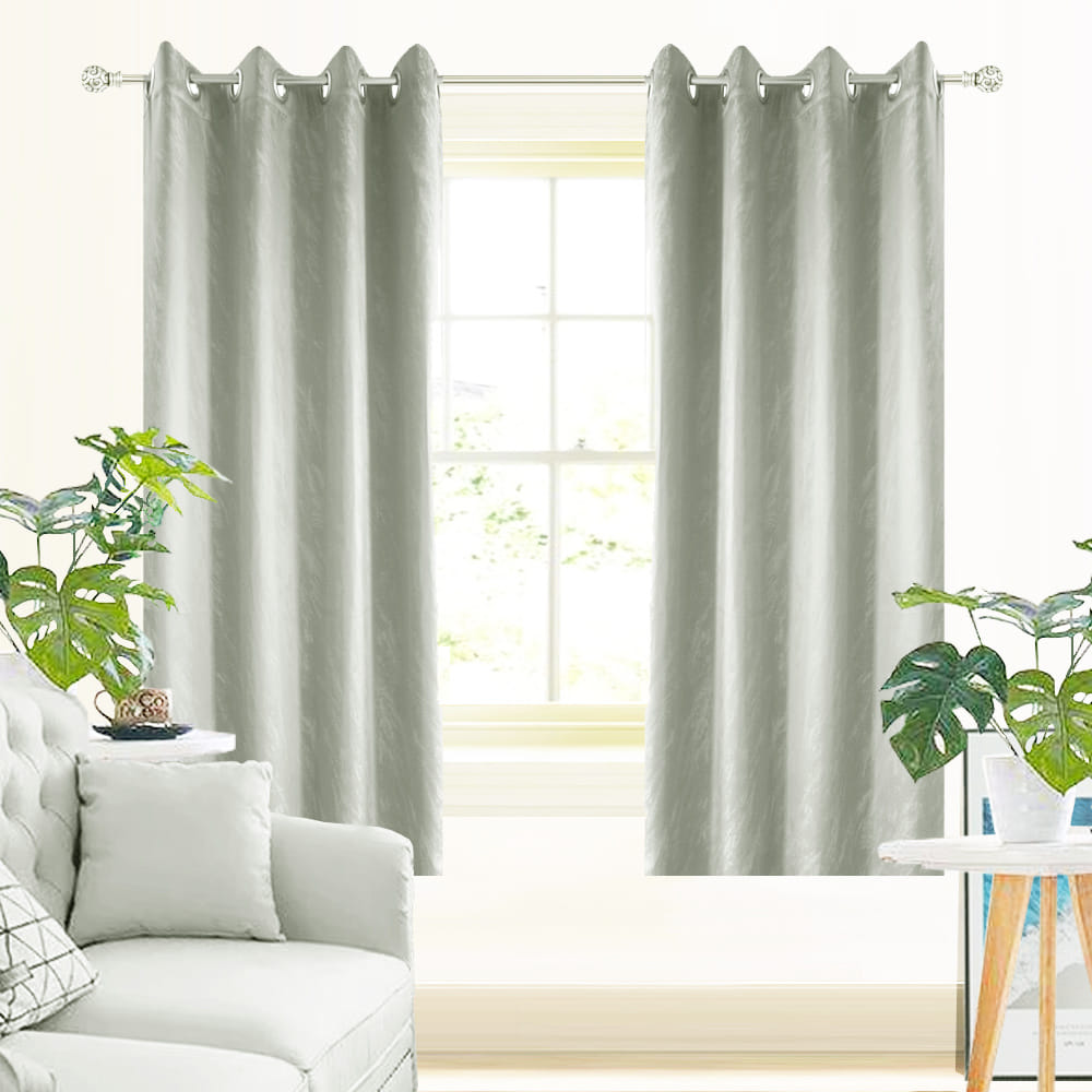 HLS CURTAIN EYELET ZAYN UV 140X180CM LIGHT GRAY