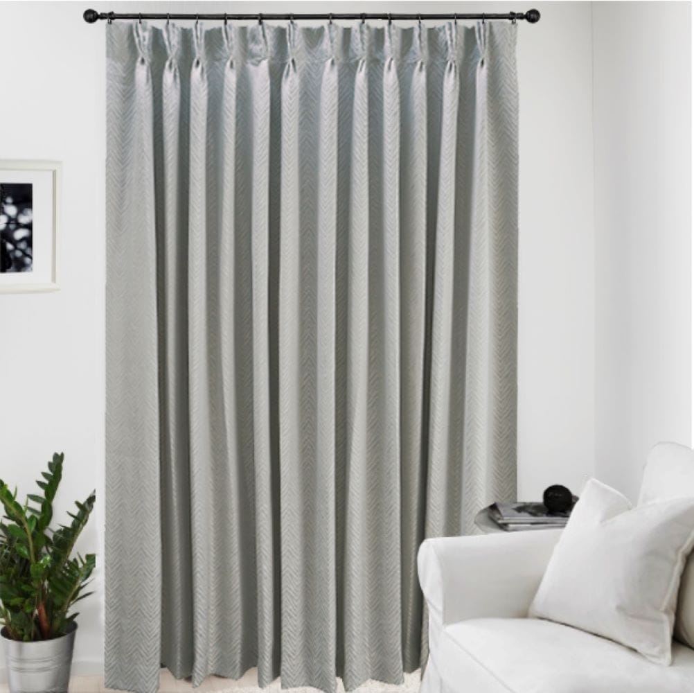 HLS CURTAIN FRENCH PLEAT BELLE UV 140X220CM LIGHT GRAY