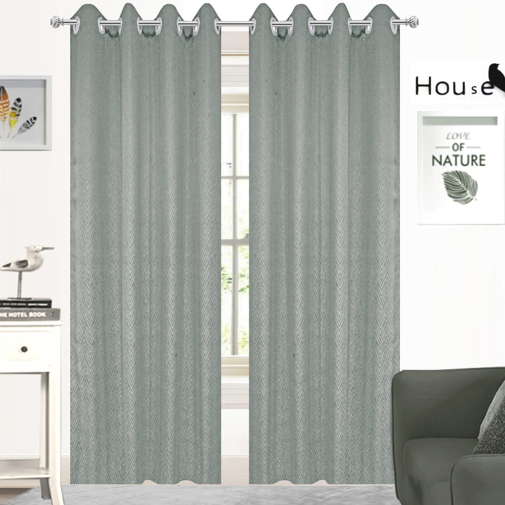 HLS CURTAIN EYELET BELLE UV 140X220CM LIGHT GRAY