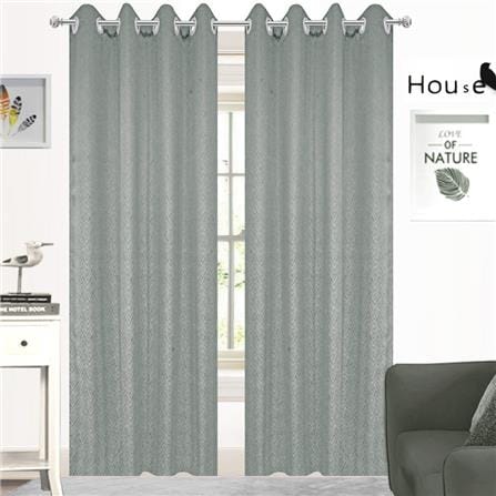 HLS CURTAIN EYELET BELLE UV 140X250CM LIGHT GRAY