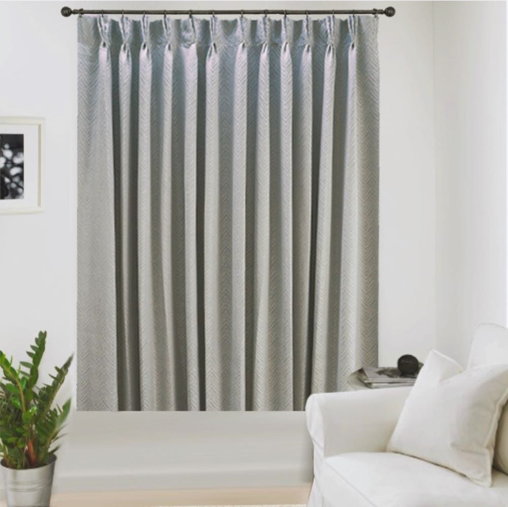 HLS CURTAIN FRENCH PLEAT BELLE UV 140X180CM LIGHT GRAY