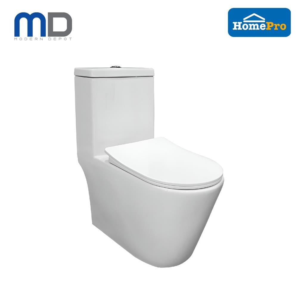 MD 1P TOILET AVA 3/6L RIMLESS U-SHAPE WHITE