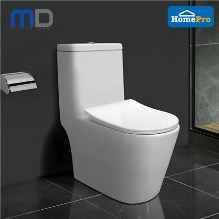 MD 1P TOILET AVA 3/6L RIMLESS U-SHAPE WHITE