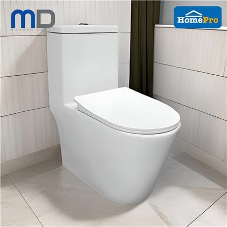 MD 1P TOILET AVA 3/6L RIMLESS U-SHAPE WHITE