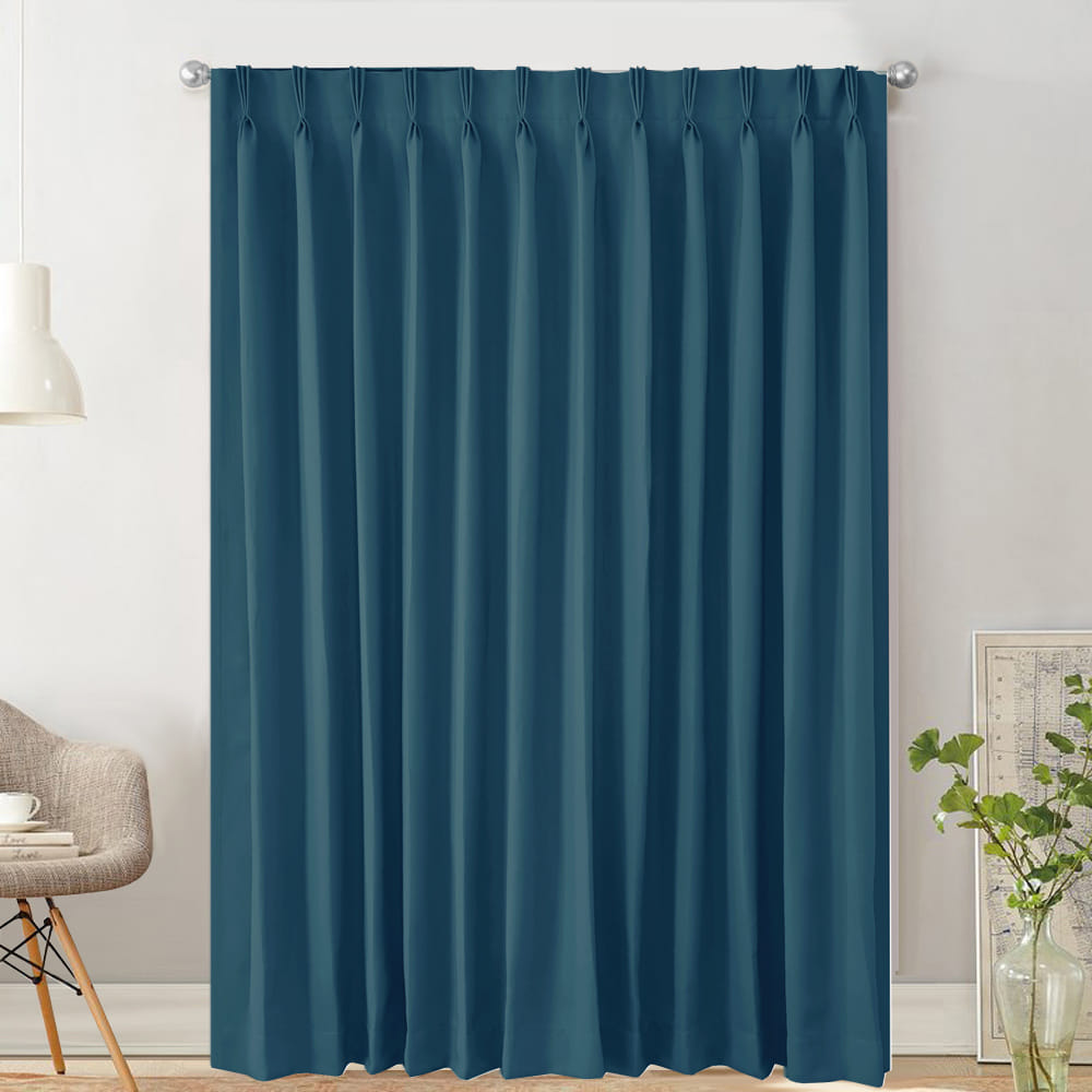 HLS CURTAIN FRENCH PLEAT ZAFA UV 140X250CM BLUE