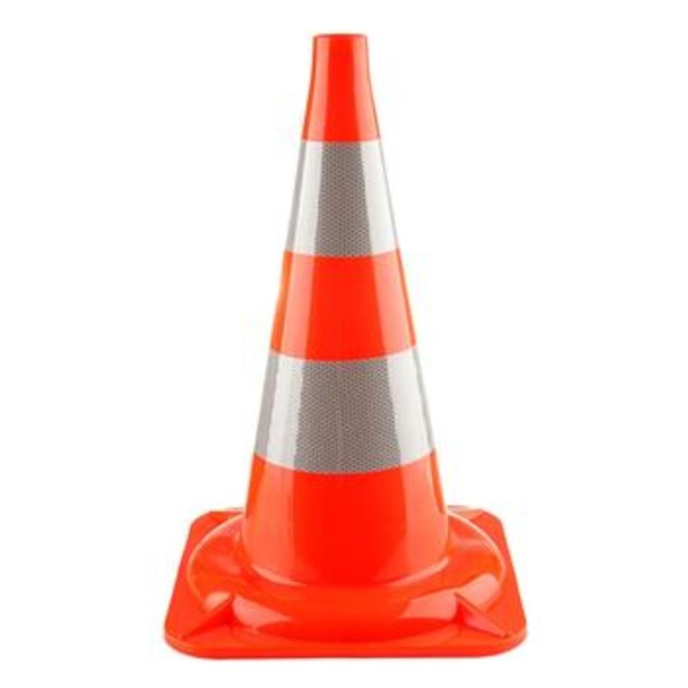 RIGHT PVC TRAFFIC CONE 47CM ORANGE