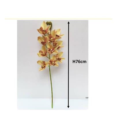FAH LEAN SPRAY FLOWER CYMBIDIUM ORCHID 41210  76CM ARTIFICIAL FLOWER (STEMS)