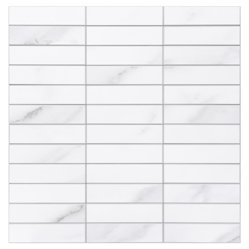 TARA PEEL&STICK ALUMINUM STICKER 30X28.5 MARBLE WHITE 2S