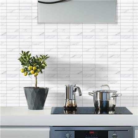 TARA PEEL&STICK ALUMINUM STICKER 30X28.5 MARBLE WHITE 2S