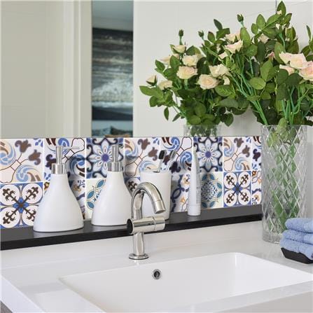 TARA PEEL&STICK VINYL STICKER 30X30 2S BLUE MOROCCO