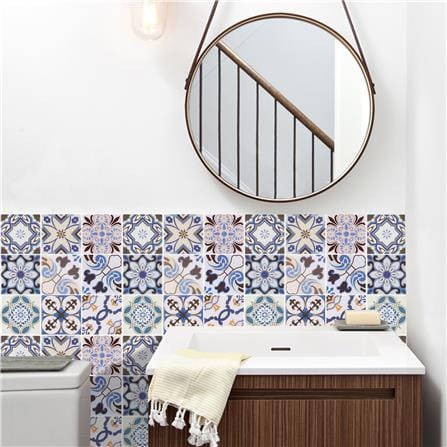 TARA PEEL&STICK VINYL STICKER 30X30 2S BLUE MOROCCO