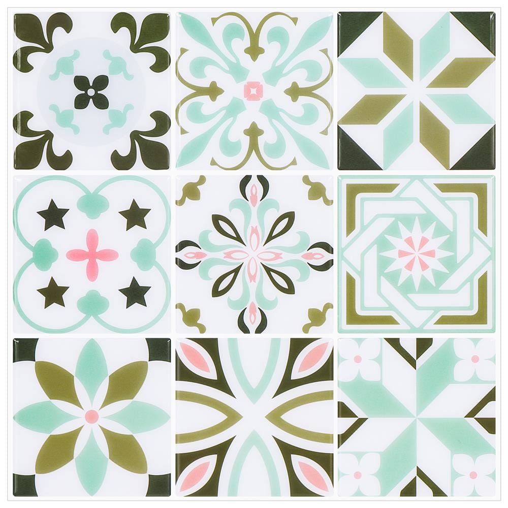 TARA PEEL&STICK VINYL STICKER 30X30 MINT MOROCCCO 2S