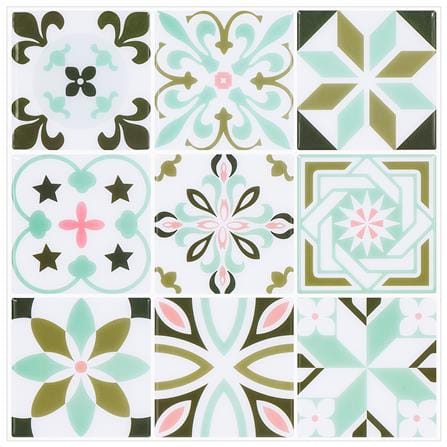 TARA PEEL&STICK VINYL STICKER 30X30 MINT MOROCCCO 2S