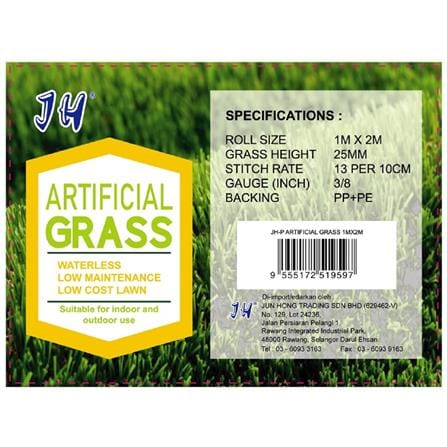 ARTIFICIAL TURF GRASS JH L25MM-L (1MX2M)