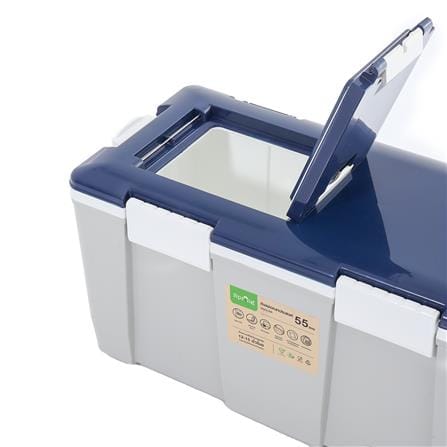 SPRING COOLER WITH WHEEL 55L AG550 GREY BLUE