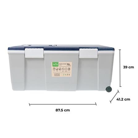 SPRING 75L AG750 GY/BL COOLER WITH WHEEL