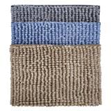 MONTEX SHAGGY BATH MAT 40X60CM SGGY4060 BLUE GREY