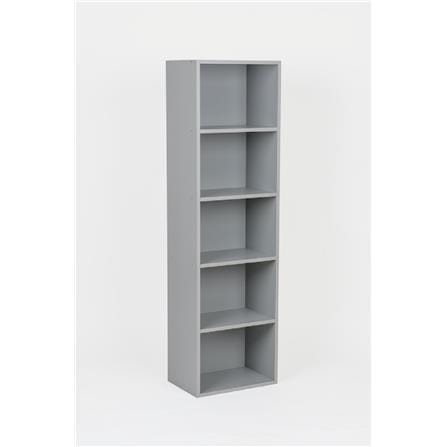 OPEN SHELF 5 TIER GREY