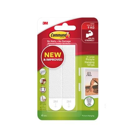 COMMAND PICTURE HANGING STRIPS EXTRA LARGE WHITE 17217