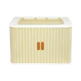 STORAGE BOX WITH SLIDING DOOR STACKO MEET 60X37X40CM WHITE/BROWN