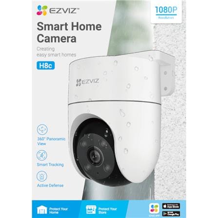 EZVIZ H8C 2 MEGAPIXEL OUTDOOR PAN & TILT WI-FI CAMERA