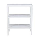 3-TIER SHELVING UNIT STACKO BRICK 30X60X73CM WHITE