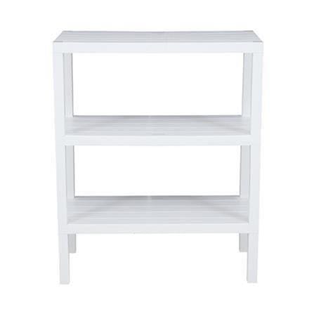 3-TIER SHELVING UNIT STACKO BRICK 30X60X73CM WHITE