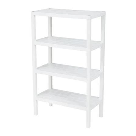 4-TIER SHELVING UNIT STACKO BRICK 30X60X100CM WHITE