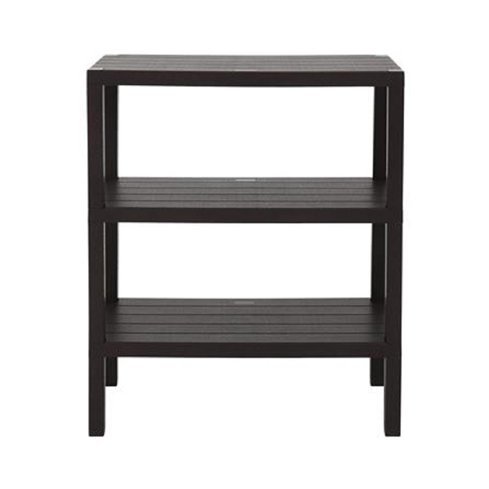 3-TIER SHELVING UNIT STACKO BRICK 30X60X73CM BROWN