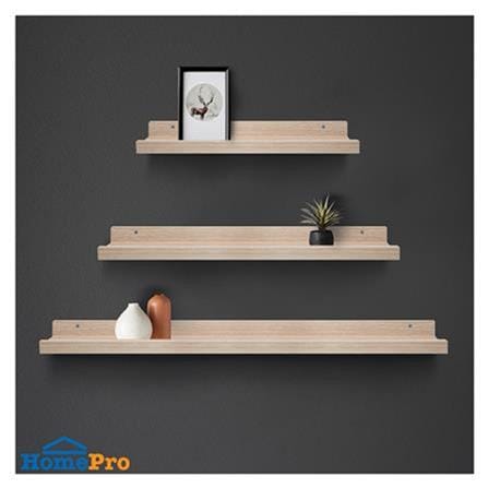 WALL SHELF SET STACKO COZI (S,M,L) WALNUT 3PCS
