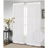 RED DANIELLE SHEER CURTAIN FRENCH PLEAT VIENNES C27 809108 8D WHITE