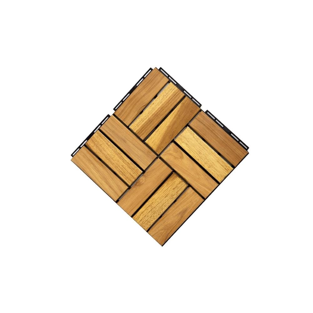 BeNK ACACIA DECK TILE 12SLAT 30X30 YELLOW