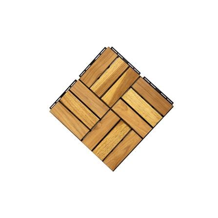 BeNK ACACIA DECK TILE 12SLAT 30X30 YELLOW