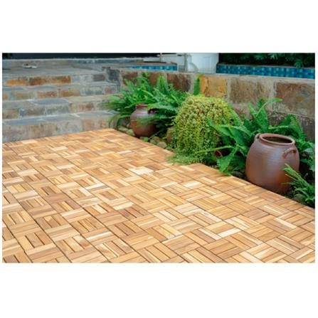 BeNK ACACIA DECK TILE 12SLAT 30X30 YELLOW