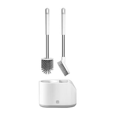 2-IN-1 TOILET BOWL BRUSH WITH HOLDER SET ACCO NAMI WHITE